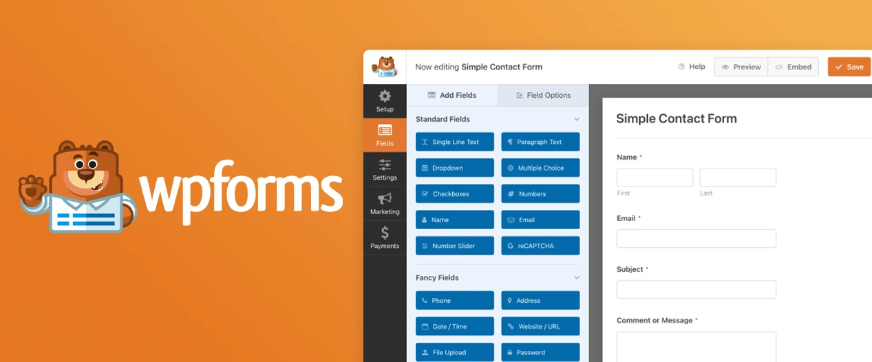 wp forms plugin