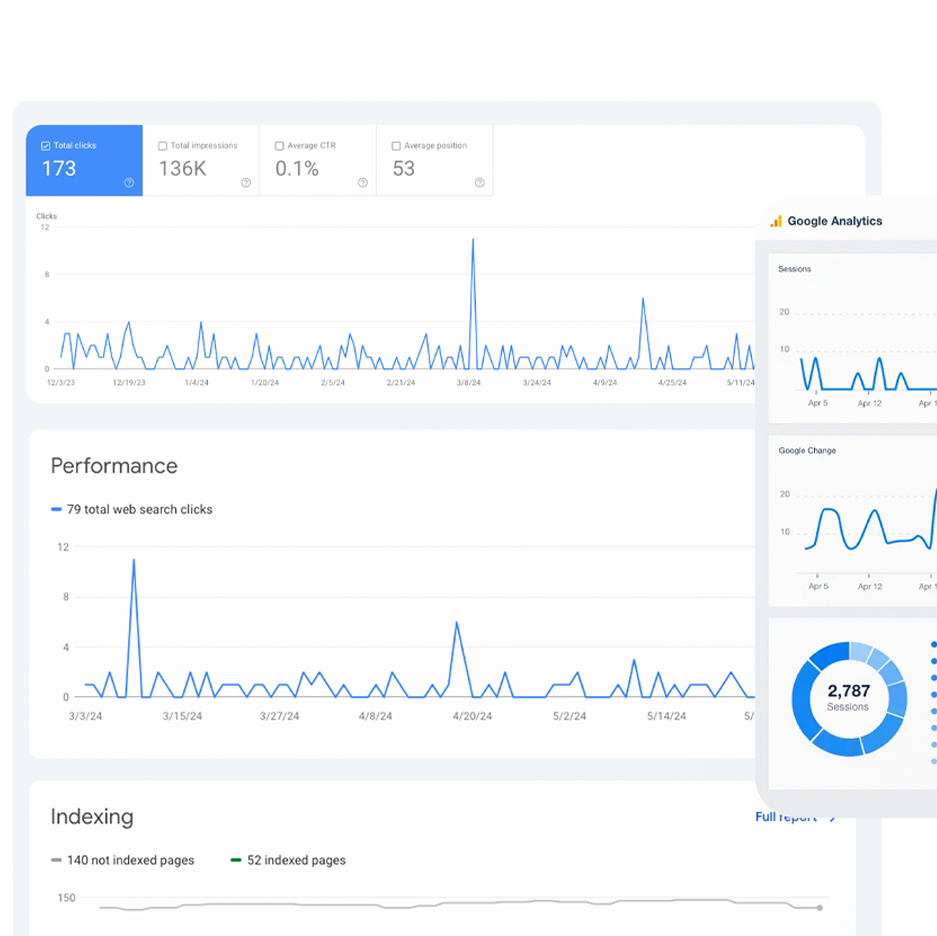 seo services agency dashboard